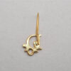 Authentic Christian Dior Logo Motif Clip-On Earrings Gold Tone 3Set CD 0465K