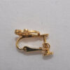 Authentic Christian Dior Logo Motif Clip-On Earrings Gold Tone 3Set CD 0465K