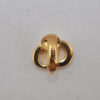 Authentic Christian Vintage Clip-On Dior Earrings Gold Plating CD 0502J