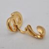 Authentic Christian Vintage Clip-On Dior Earrings Gold Plating CD 0502J