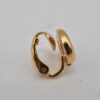 Authentic Christian Vintage Clip-On Dior Earrings Gold Plating CD 0502J