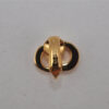 Authentic Christian Vintage Clip-On Dior Earrings Gold Plating CD 0502J