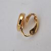 Authentic Christian Vintage Clip-On Dior Earrings Gold Plating CD 0502J