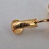 Authentic Christian Vintage Clip-On Dior Earrings Gold Plating CD 0502J