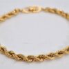 Authentic Christian Dior Chain Bracelet Gold Tone CD 0553K