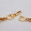 Authentic Christian Dior Chain Bracelet Gold Tone CD 0553K