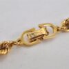 Authentic Christian Dior Chain Bracelet Gold Tone CD 0553K