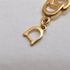 Authentic Christian Dior Vintage Logo Motif Chain Bracelet Gold Tone CD 0575K