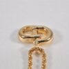 Authentic Christian Dior Chain Bracelet Gold Tone CD 0616L