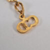 Authentic Christian Dior Chain Bracelet Gold Tone CD 0664L