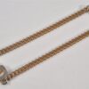 Authentic Christian Dior Chain Bracelet Rhinestone Gold Tone CD 0665L