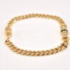 Authentic Christian Dior Chain Bracelet Rhinestone Gold Tone CD 1328L