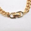 Authentic Christian Dior Chain Bracelet Rhinestone Gold Tone CD 1328L