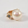 Authentic Christian Dior Clip-On Imitation Pearl Earrings Gold Plated CD 1334L