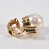 Authentic Christian Dior Clip-On Imitation Pearl Earrings Gold Plated CD 1334L