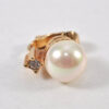 Authentic Christian Dior Clip-On Imitation Pearl Earrings Gold Plated CD 1334L