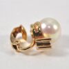 Authentic Christian Dior Clip-On Imitation Pearl Earrings Gold Plated CD 1334L