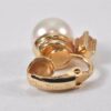 Authentic Christian Dior Clip-On Imitation Pearl Earrings Gold Plated CD 1334L