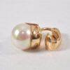 Authentic Christian Dior Clip-On Imitation Pearl Earrings Gold Plated CD 1334L