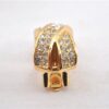 Authentic Christian Dior Rhinestone Clip-On Earrings Gold Plating CD 1380G