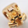 Authentic Christian Dior Rhinestone Clip-On Earrings Gold Plating CD 1380G