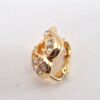 Authentic Christian Dior Rhinestone Clip-On Earrings Gold Plating CD 1405G