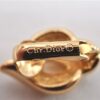 Authentic Christian Dior Rhinestone Clip-On Earrings Gold Plating CD 1405G