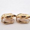 Authentic Christian Dior Rhinestone Clip-On Earrings Gold Plating CD 1405G