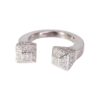 Gucci Chiodo Diamond Nailhead Ring in 18k White Gold 0.60 CTW