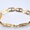 Authentic Christian Dior CD Logo Bracelet Gold Tone 2781F