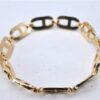 Authentic Christian Dior CD Logo Bracelet Gold Tone 2781F