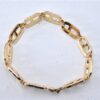 Authentic Christian Dior CD Logo Bracelet Gold Tone 2781F