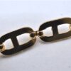 Authentic Christian Dior CD Logo Bracelet Gold Tone 2781F