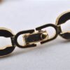 Authentic Christian Dior CD Logo Bracelet Gold Tone 2781F