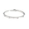 Gucci Running G Diamond Slim Bangle in 18 White Gold 0.41 CTW