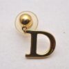 Authentic Christian Dior Vintage Earrings Gold Tone CD 3504I