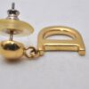 Authentic Christian Dior Vintage Earrings Gold Tone CD 3504I