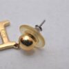 Authentic Christian Dior Vintage Earrings Gold Tone CD 3504I