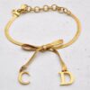 Authentic Christian Dior Vintage Chain Bracelet Gold Tone CD 3980I