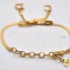 Authentic Christian Dior Vintage Chain Bracelet Gold Tone CD 3980I