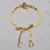 Authentic Christian Dior Vintage Chain Bracelet Gold Tone CD 3980I