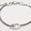 Authentic Christian Dior Chain Bracelet Rhinestone Silver Tone CD 3999K