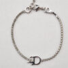 Authentic Christian Dior Chain Bracelet Rhinestone Silver Tone CD 3999K