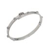 Gucci Running G Diamond Slim Bangle in 18 White Gold 0.41 CTW