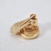 Authentic Christian Dior Clip-On Earrings Rhinestone Gold Plated CD 4346K