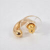 Authentic Christian Dior Vintage Rhinestone Earrings Gold Tone CD 4349K