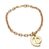 Authentic Christian Dior Vintage Chain Bracelet Gold Tone CD 5518I