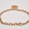 Authentic Christian Dior Vintage Chain Bracelet Gold Tone CD 5518I