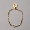 Authentic Christian Dior Vintage Chain Bracelet Gold Tone CD 5518I