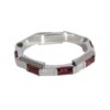 Gucci Link to Love Rubelite Band in 18K White Gold